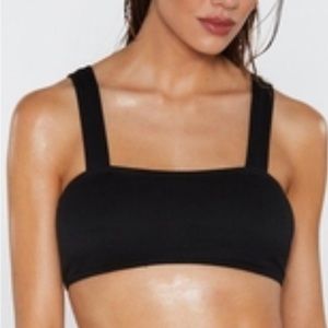 🆕 Nasty Gal black bikini top